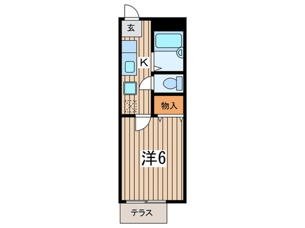 グリーンハイツ4の物件間取画像